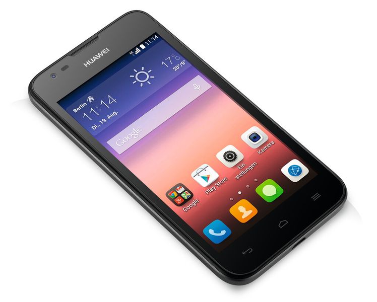Das Ascend Y550 kommt mit der Huawei-eigenen, auf Android 4.4 (Kitkat) basierenden Benutzeroberfläche Emotion UI 2.3. (Bild: Huawei)