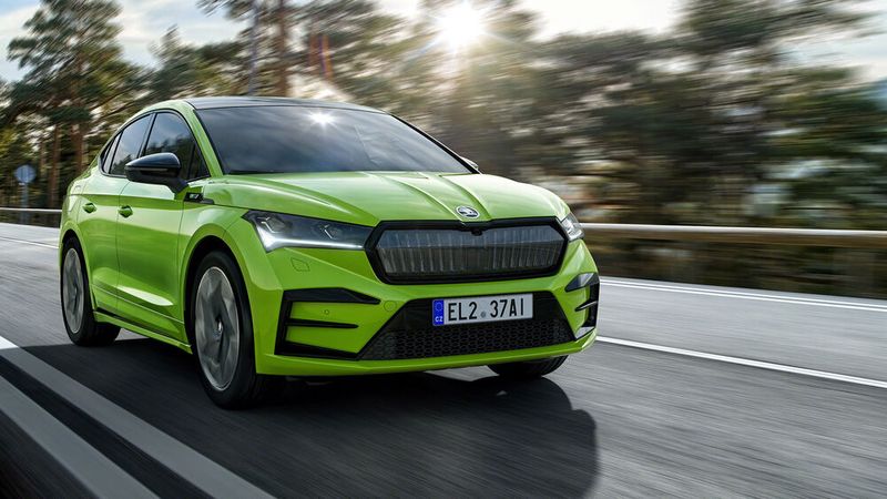 Skoda hat das Coupé des Enyaq vorgestellt. (Skoda)