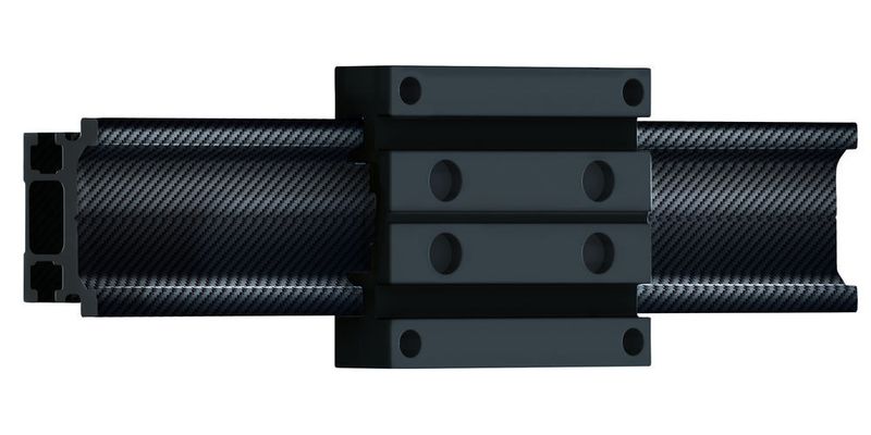 Wenn es besonders leicht und dennoch sehr steif sein muss: die Carbon-Führung von Igus. (Bild: Igus)