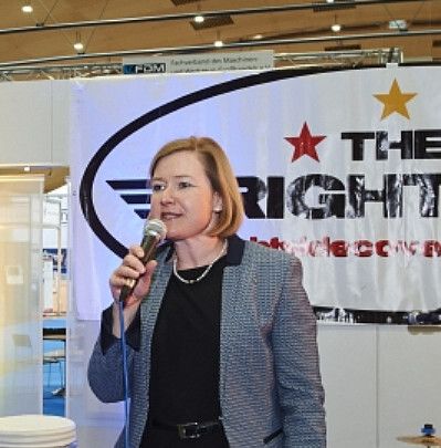 Britta Wirtz, Geschäftsführerin der Karlsruher Messe- und Kongress-GmbH.: „Die Schirmherrschaft von Finanz- und Wirtschaftsminister Nils Schmid hat maßgeblich zum Comeback der Usetec in Karlsruhe beigetragen.“ (Bild: Usetec)