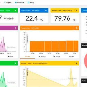 Mit frei konfigurierbaren Dashboards können die Nutzer von Conrad Connect ihre Geräte herstellerübergreifend direkt im Internet-Browser verwalten.
