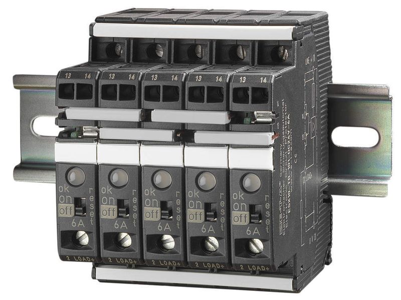 Das Gerät ESXT10-T sichert bei nur 12,5 mm Baubreite alle DC 24 V-Lastkreise selektiv ab (Archiv: Vogel Business Media)