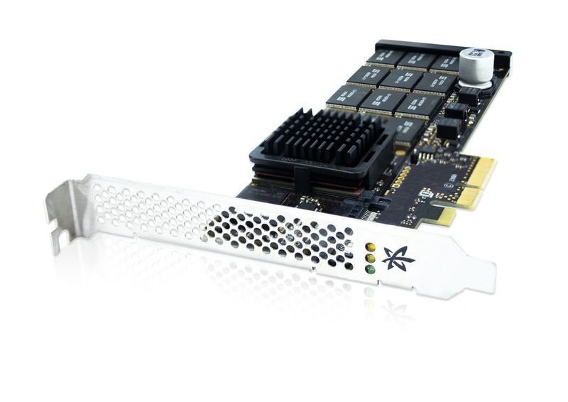 Eine schlanke PCIe-Flashkarte mit großer Wirkung: die erste Generation des Iodrive. (Grafik: Fusion-io)