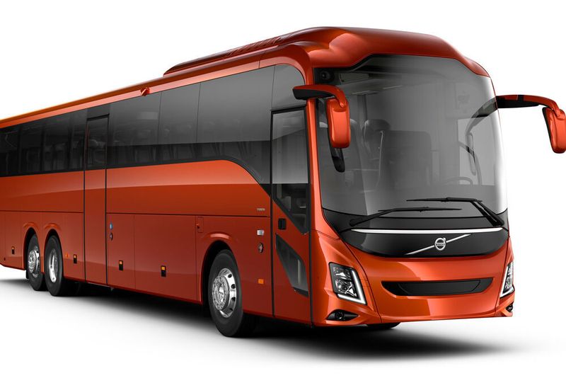 Die dreiachsige 15-m-Variante des Volvo 9700 aus der neuen Reisebus-Generation Volvo 9000 war ebenfalls auf der Busworld zu betrachten. (Volvo)