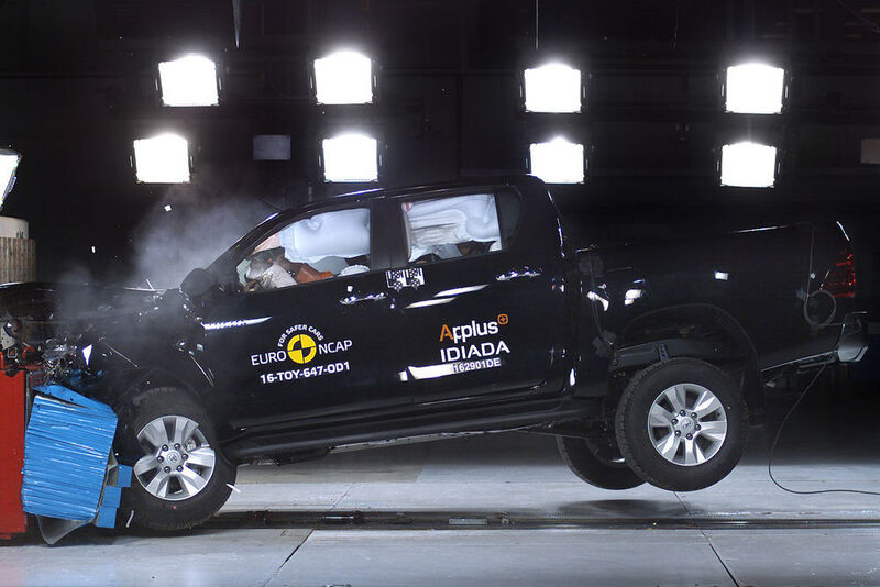 Beim Toyota Hilux verhielt es sich dagegen ähnlich wie beim Kia Niro. (Euro NCAP)