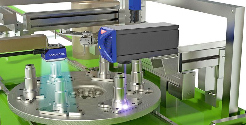 Der Uniq-All-In-One-Laser von Datalogic in einem Gesamtsystem zum Kennzeichnen und Erfassen. (Datalogic)