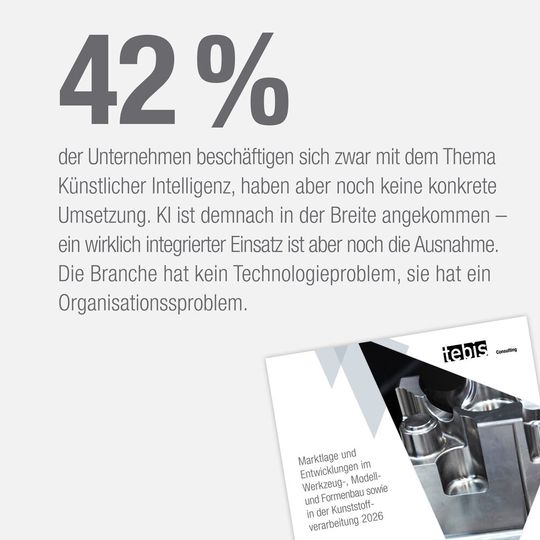 Künstliche Intelligenz ist in der Breite angekommen, ein wirklich integrierter Einsatz ist aber noch die Ausnahme.(Bild:  Tebis Consulting)