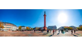 Innenminister Peter Beuth und Digitalministerin Prof. Dr. Kristina Sinemus informierten zum Thema Verwaltungsdigitalisierung der hessischen Kommunen mehr als 300 Landräte, Oberbürgermeister, Bürgermeister und Digitalisierungsbeauftragte aus dem Regierungsbezirk Darmstadt. (Abbildung: Luisenplatz in Darmstadt) (Sina Ettmer - stock.adobe.com)