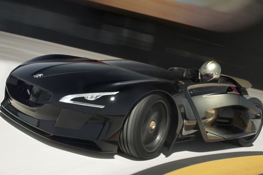 Nichts als Beschleunigung: Von 0 auf 100 km/h kommt die neue Peugeot-Studie in 3,58 Sekunden. (Archiv: Vogel Business Media)