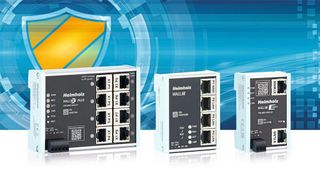 Die leicht zu konfigurierenden NAT-Gateways bzw. Maschinenfirewalls der Wall-IE-Serie von Helmholz bieten mit wenig Aufwand maßgeschneiderten Schutz von sensiblen Daten und schützen kritische Systeme vor Cyber-Bedrohungen. (Bild: Helmholz GmbH & Co. KG)
