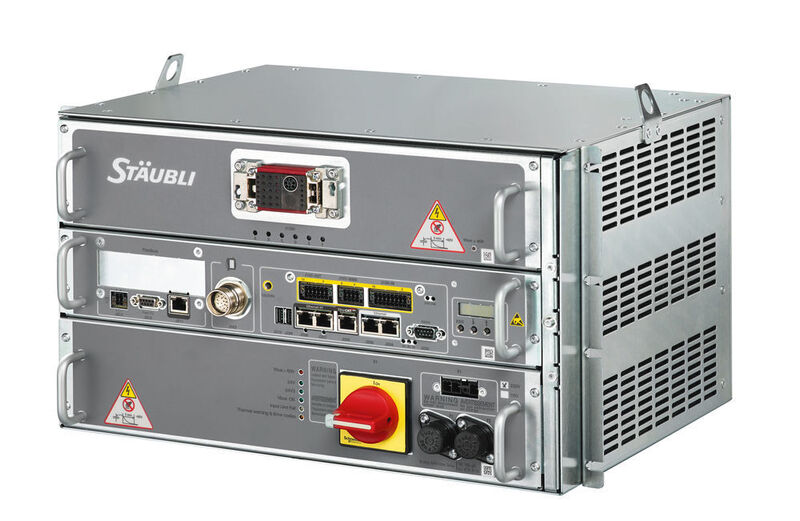 Contrôleur Stäubli CS9 – Web Server et fonctionnalités Safe pour la collaboration Homme-Machine. (Stäubli AG)