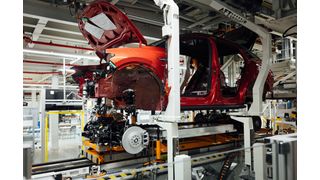 Volkswagen hat am Standort Zwickau mit der Produktion des ID 5 begonnen. (Oliver Killig/Volkswagen)