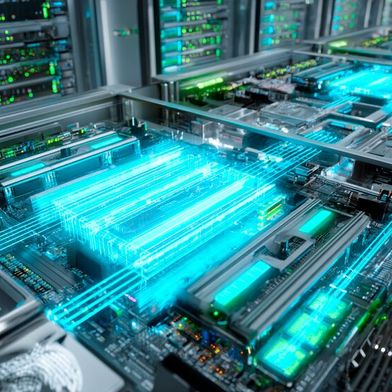 In Windows Server 2025 hat Microsoft erstmals einen vollständig auf NVMe ausgelegten I/O-Pfad integriert. (Bild: Midjourney / KI-generiert)