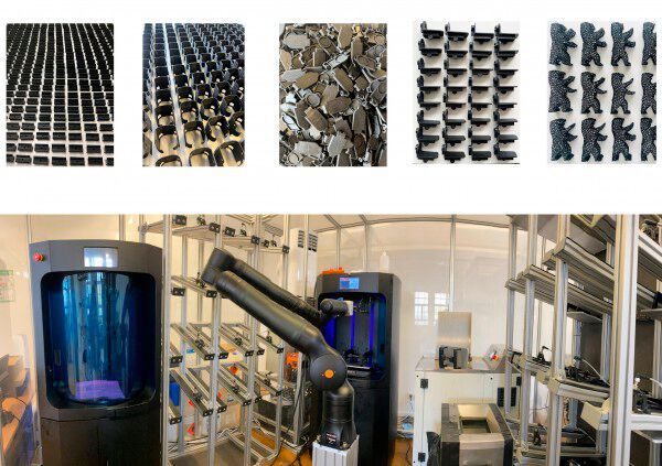 Das deutsche Team von MaxResolution3D GmbH mit MaxResolution3D - Automatisierte Serienfertigung per Resin 3D-Druck. Das Team validiert die Produktion von Kunstbauteilen in Losgrößen bis 50.000 Stück. (Bild: 3DPC)