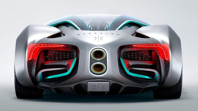 Eindrucksvoll ist das futuristisch gezeichnete Heck des Hyperion XP-1. (Bild: Hyperion)