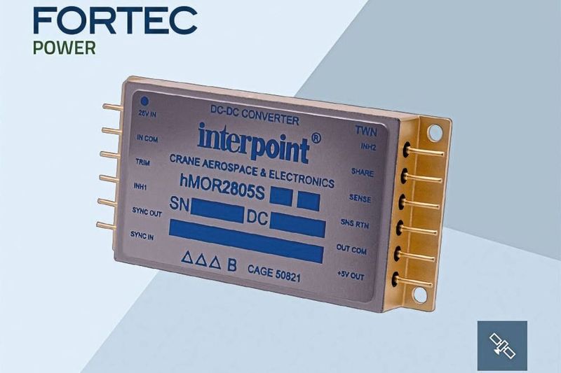 Die Interpoint-HMOR-Serie bei Fortec Power: Die DC/DC-Wandler bieten bis zu 120 W Leistung.(Bild:  Fortec Power GmbH)