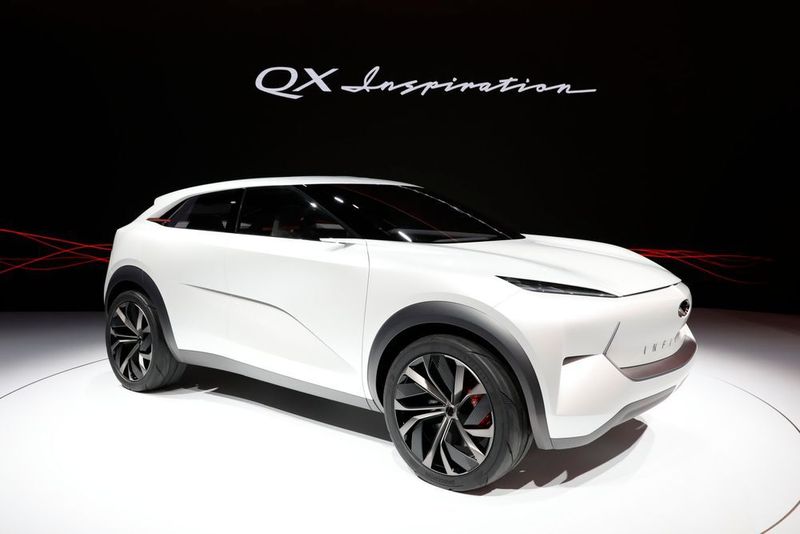 Im Gepäck hatte Meunier die Studie QX Inspiration, mit der Infiniti ins Elektrozeitalter einsteigt. (NAIAS)