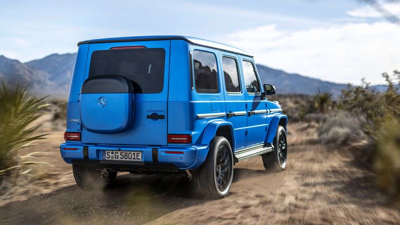 Auch der Stromer ist ein klarer Offroader. (Bild: Mercedes-Benz AG)