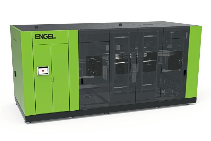 Die neue Konsolidieranlage für die Verarbeitung von UD-Tapes lässt sich laut Aussage des JEC-Ausstellers Engel einfach in den Gesamtprozess integrieren, was die Effizienz in der Produktion maßgeschneiderter Tape-Lösungen deutlich erhöht. Halle 5 am Stand Q65. (Engel)