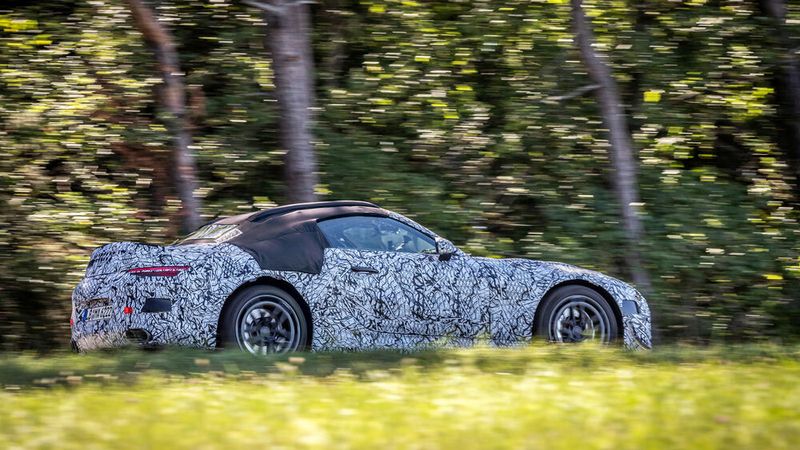 Der Start für den neuen SL dürfte im Herbst 2021 erfolgen. (Bild: Mercedes-Benz)