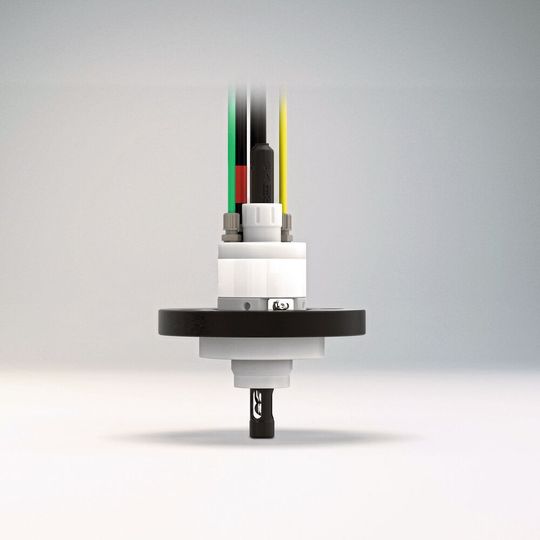 Die Wechselarmatur WA111 aus Kunststoff ist für den Einsatz in hochkorrosiven Medien geeignet(Bild:  Knick)