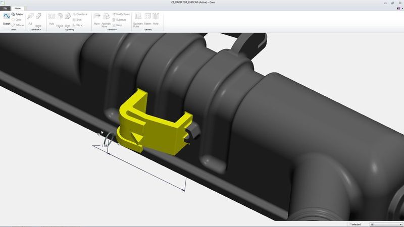 Mit AnyMode Modeling kann man wahlweise im 2D-Modus, im expliziten 3D-Modus oder im parametrischen 3D-Modus entwerfen, und die Daten anschließend in jedem beliebigen anderen Modell bearbeiten und ändern. (Bild: PTC) (Archiv: Vogel Business Media)