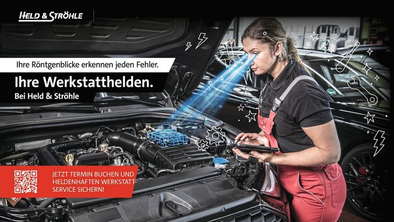 Held & Ströhle wirbt mit einer Imagekampagne, die die eigenen Mitarbeiter als „Helden“ in den Mittelpunkt stellt – in Anlehnung an den Unternehmensnamen der Volkswagen-Retail-Tochter.(Bild:  Held & Ströhle)
