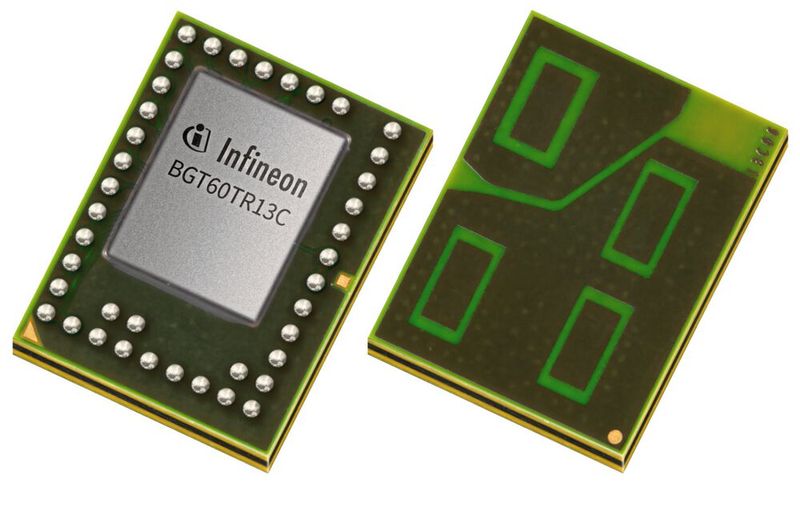 Bild 3: Der XENSIV 60-GHz-Radarsensor BGT60TR13C von Infineon kann sogar durch Wände "sehen".