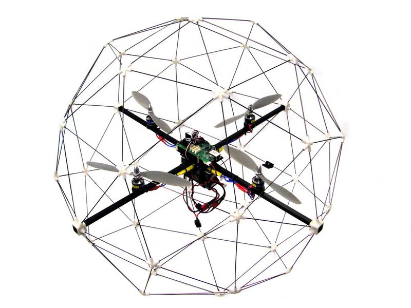 Modélisation du drone Quanser Qball avec MapleSim. (Image: MapleSoft)