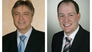 Dr. Gösta Pfundtner (links) wurde als Sprecher des eNOVA Strategiekreises Elektromobilität bestätigt, neuer stellvertretender Sprecher ist Dr. Christian Allmann (Archiv: Vogel Business Media)