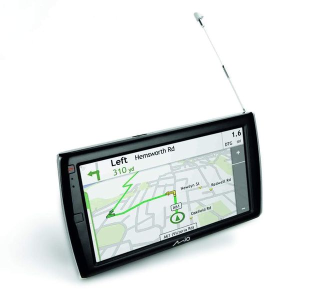 Das Moov Spirit V735 von Mio sorgt mit einem integrierten DVB-T-Tuner für Unterhaltung. (Archiv: Vogel Business Media)