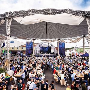 An beiden Tagen der Feierlichkeiten herrschte riesiger Andrang auf dem Festivalgelände an der Alfred-Flender-Straße.(Bild:  Flender)