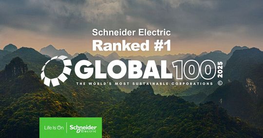Schneider Electric has won the Corporate Knights Global100 ranking for the second time.(Image: Schneider Electric)