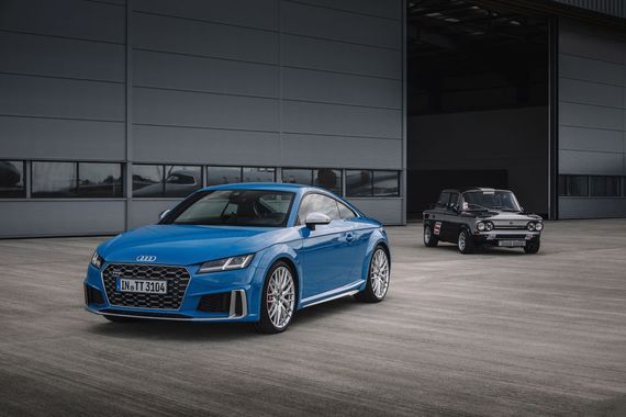 Der Neue und sein Ur-Vater: Audi TT und NSU Prinz TT. 