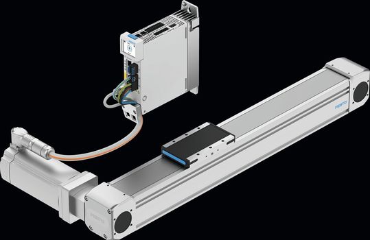 Alles aus einem Guss: Regler, Motor und die Achse sind perfekt aufeinander abgestimmt.(Bild:  Festo)