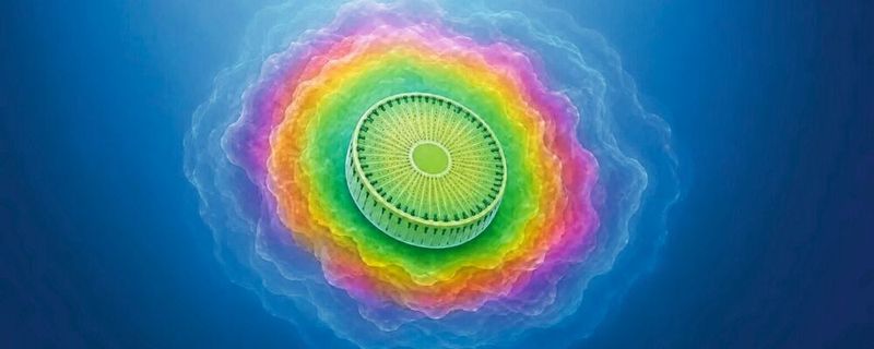 Jede Phytoplanktonzelle im Ozean ist von chemischen Schichten unterschiedlicher Größe umgeben, die Bakterien wahrnehmen können, um das Phytoplankton aufzuspüren.(Bild:  Riccardo Foffi / ETH Zürich; Bild mit KI bearbeitet)