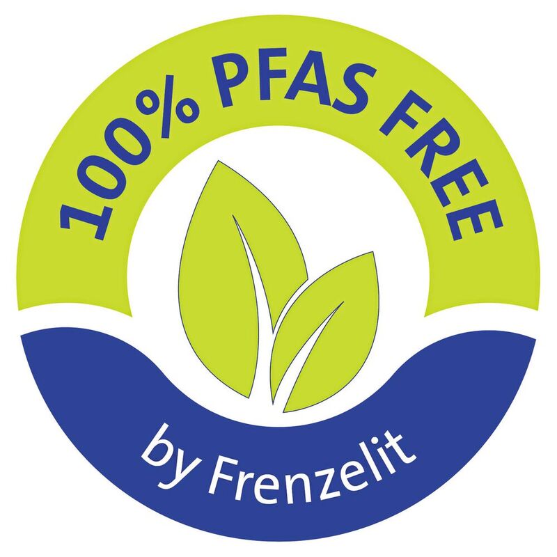 PFAS-Free-Logo zur Kennzeichnung von Produkten und Produktgruppen, die keine schädlichen per- und polyfluorierten Chemikalien enthalten.  