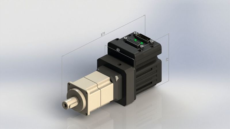 Der Smartmotor von Moog mit Getriebe zielt auf dynamische Anwendungen. (Moog)