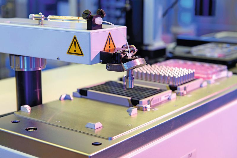 Der «Picker» pickt einzelne Klone der Stammzellen und setzt diese auf neue Platten um. (Bildschoen/Fraunhofer)