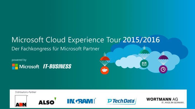 Am 28. Januar 2016 lud Microsoft gemeinsam mit den Distributoren ADN, ALSO, Ingram Micro, Tech Data und Wortmann sowie der IT-BUSINESS zur Microsoft Cloud Experience Tour in München ein. (Vogel IT-Medien)