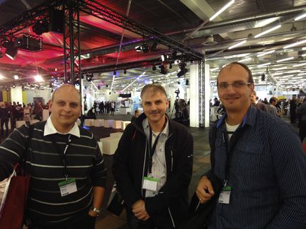 Norbert Hallmann, Günter Aumiller und Günter Hallmann, Hallmann-EDV (v.l.) (Archiv: Vogel Business Media)