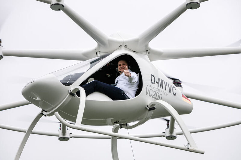 Der erste bemannte Testflug fand 2016 statt – CIO und Co-Founder der Volocopter GmbH Alexander Zosel saß selbst hinter dem Steuer. (N. Kazakov)
