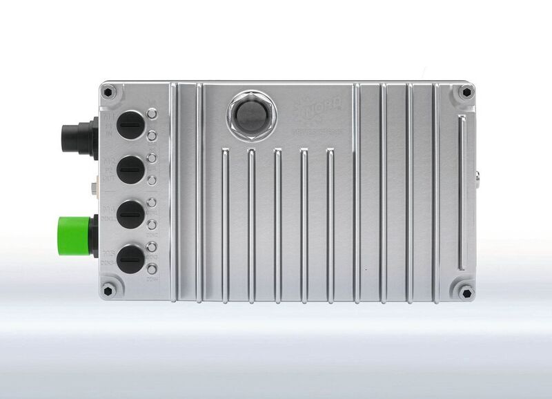 Der neue Nordac ON ist ein kompakter, smarter Frequenzumrichter für den dezentralen Einsatz. (Nord Drivesystems)