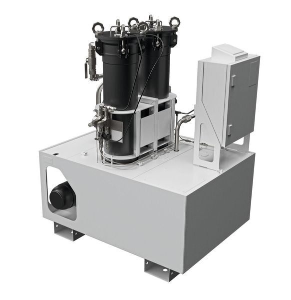 Der Topffilter Knoll Uni Pur ist eine kostengünstige, manuelle Alternative zu selbstreinigenden Filtern. Er ist vielseitig einsetzbar. So eignet er sich beispielsweise ideal in Kombination mit einem HydroPur-Filter, um im Bypass noch feinste Partikel abzuscheiden. (Bild: Knoll)