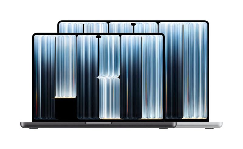 Das Macbook Pro mit PROLED XDR ist mit einem 14 Zoll oder einem 16 Zoll großen Display verfügbar. (Bild: Apple)