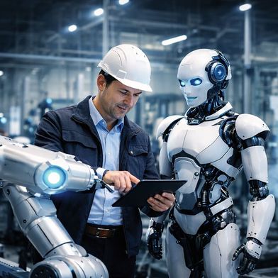 Führen Maschinen irgendwann Menschen? (Bild: ChatGPT)