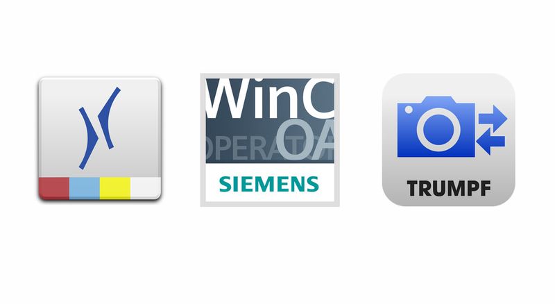 Die 3 Finalisten der Kategorie Produktion: v.l. Krones Mobile Line Assistant, Simatic WinCC OA Operator und Visual Online Support. ( Vogel Business Media)