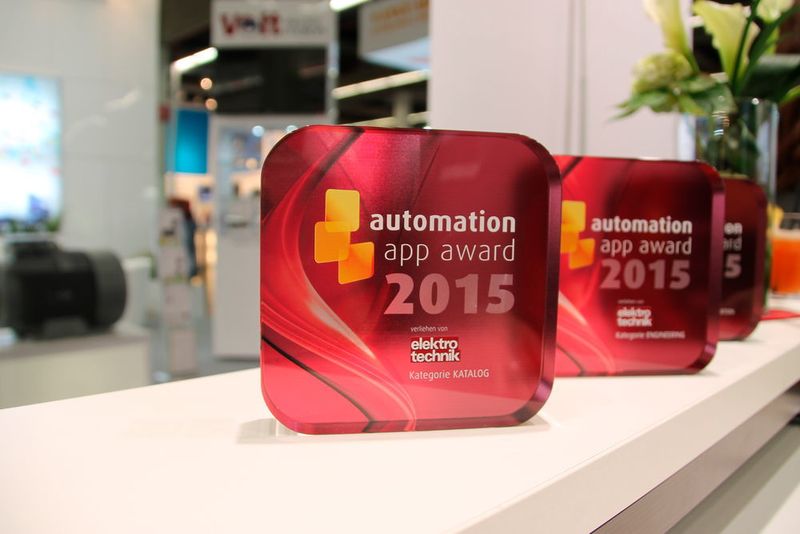 Unter allen neun Shortlist-Platzierten wurden am 25. November 2015 auf der SPS IPC Drives in Nürnberg die drei besten Automatisierungs-Apps mit dem automation app award von elektrotechnik gekürt. (elektrotechnik)