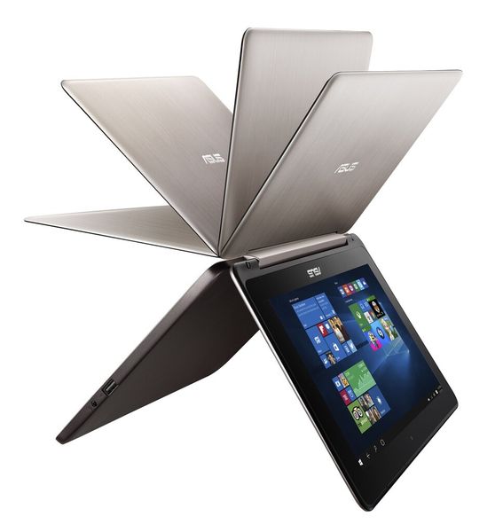 Der Asus Transformer Book Flip TP200 ist ein 1,2 kg leichter Convertible mit 360-Grad-Scharnier. (Bild: Asus)