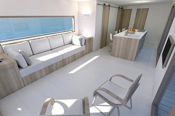 Cruising Home ist ein umweltfreundliches Konzept des Wassersports, das die Freiheit und Flexibilität eines Bootes mit dem Komfort eines Eigenheims kombiniert (Cruising Home)